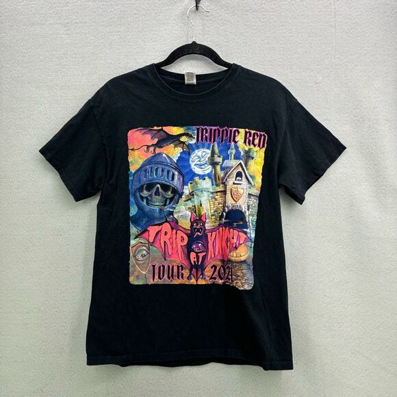 Trippie Red ‘Trip At Knight’ Tour 2021 T-shirt Black Spooky Size M - Picture 8 of 8